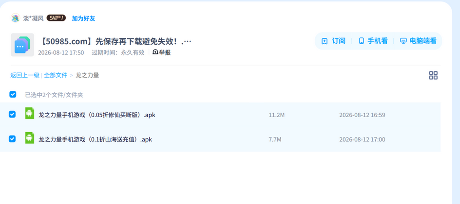 龙之力量_游戏免费入口 网盘目录截图