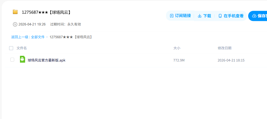 网盘目录截图