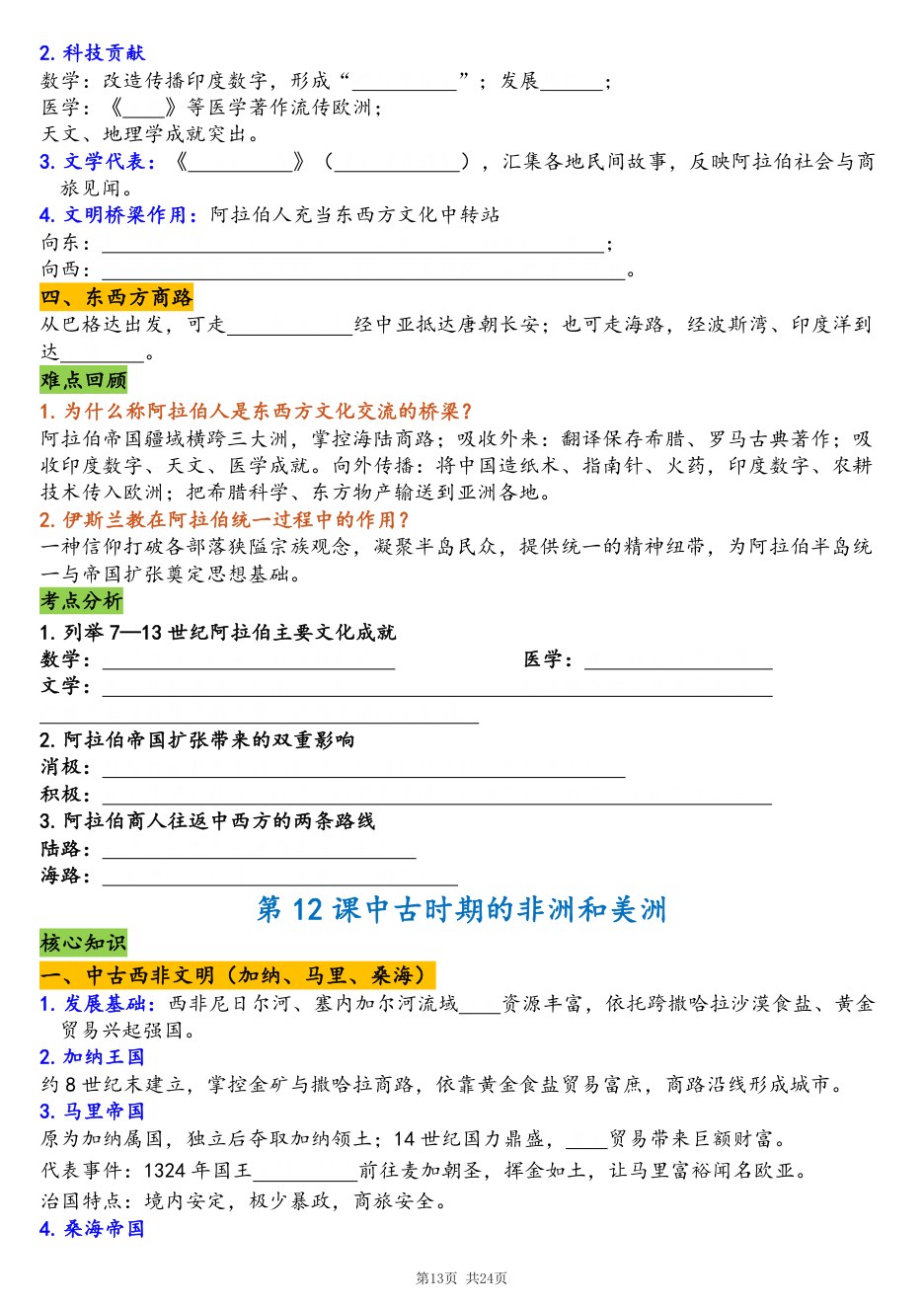内页样张