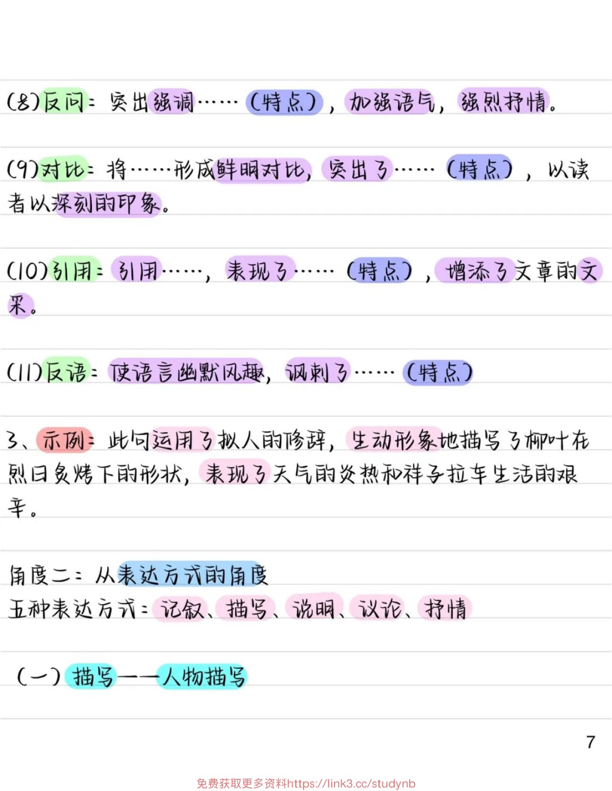 内页样张