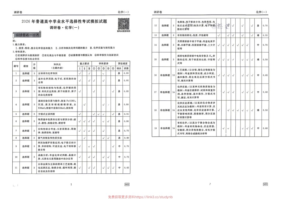 内页样张