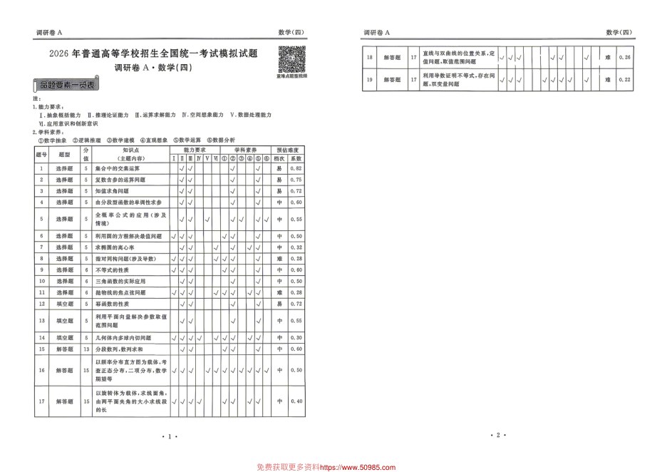 内页样张