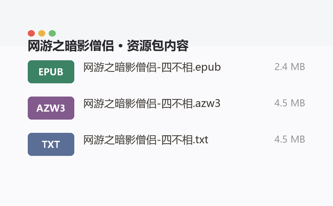资源包内容