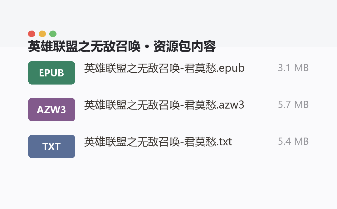 资源包内容