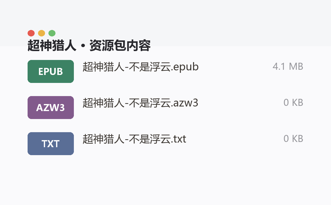 资源包内容