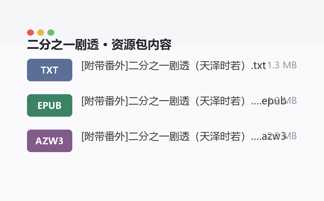 资源包内容