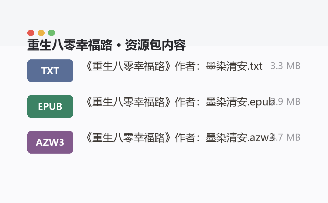 资源包内容