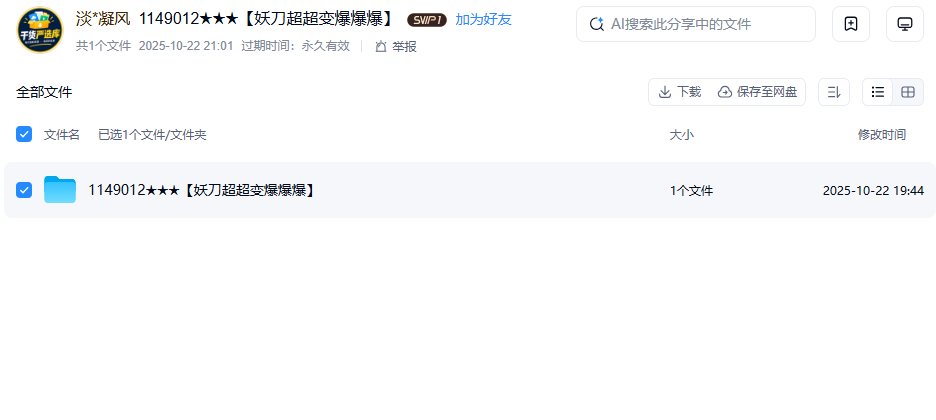网盘目录截图