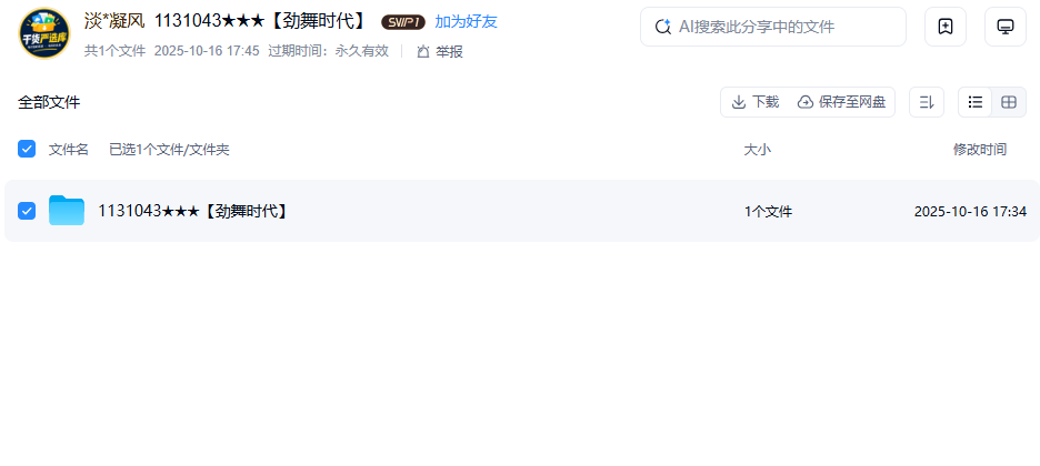 网盘目录截图