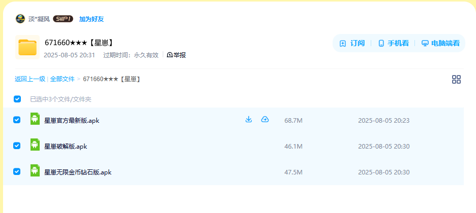 网盘目录截图