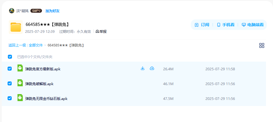 网盘目录截图