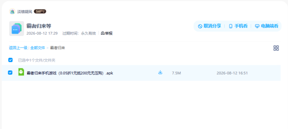网盘目录截图