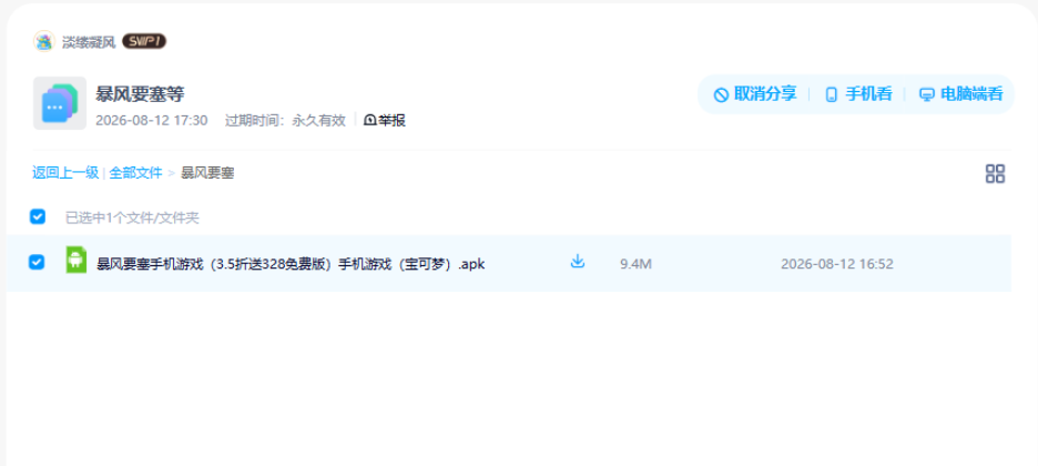 网盘目录截图