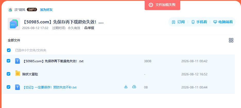 网盘目录截图