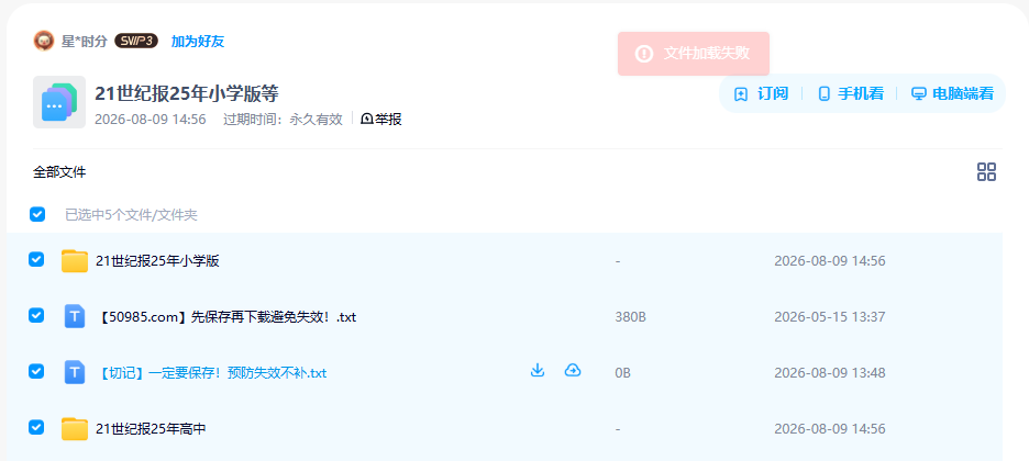 网盘目录截图
