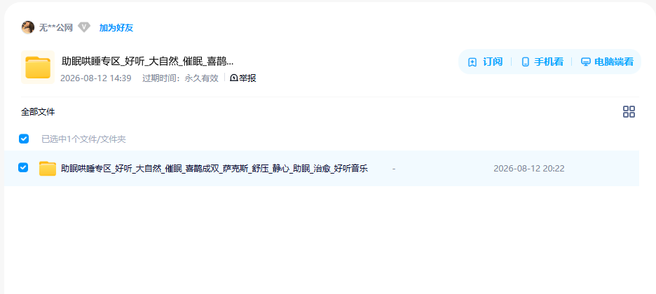 网盘目录截图