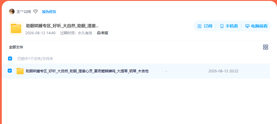 网盘目录截图