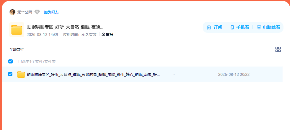 网盘目录截图
