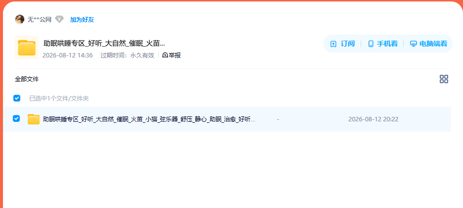 网盘目录截图