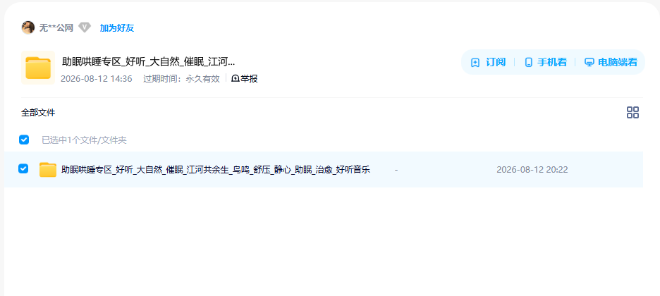 网盘目录截图