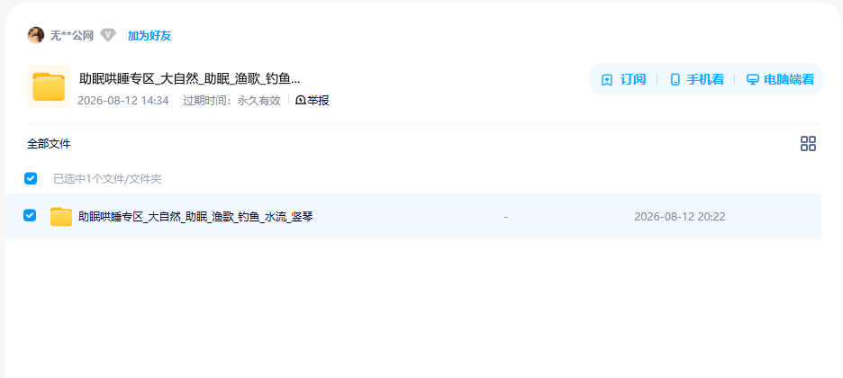 网盘目录截图