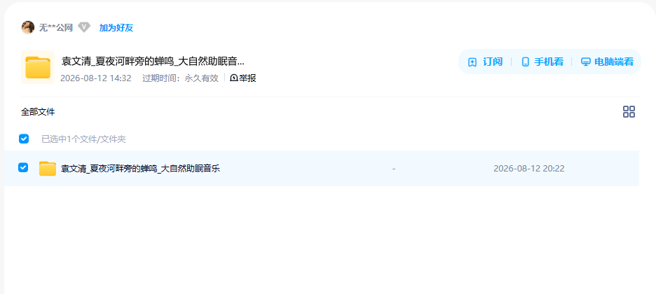 网盘目录截图