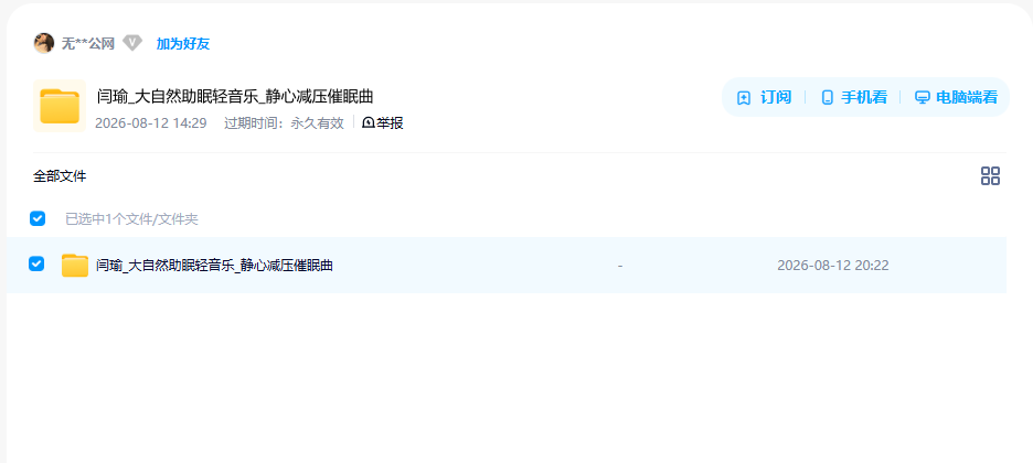 网盘目录截图
