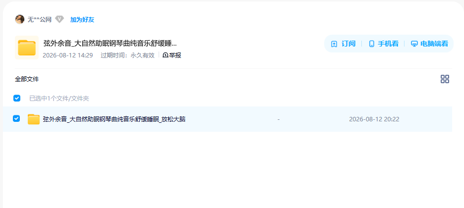 网盘目录截图