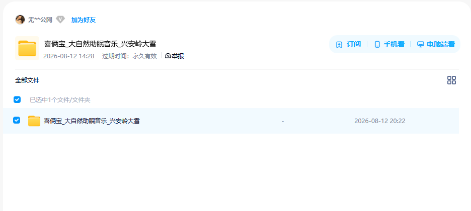 网盘目录截图