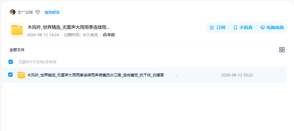 网盘目录截图