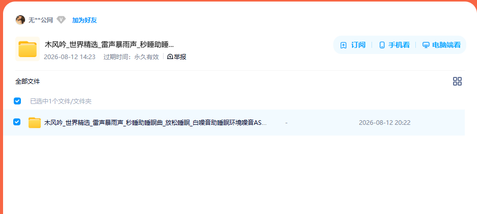 网盘目录截图