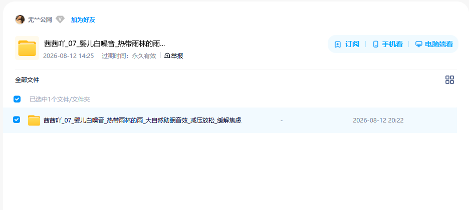 网盘目录截图