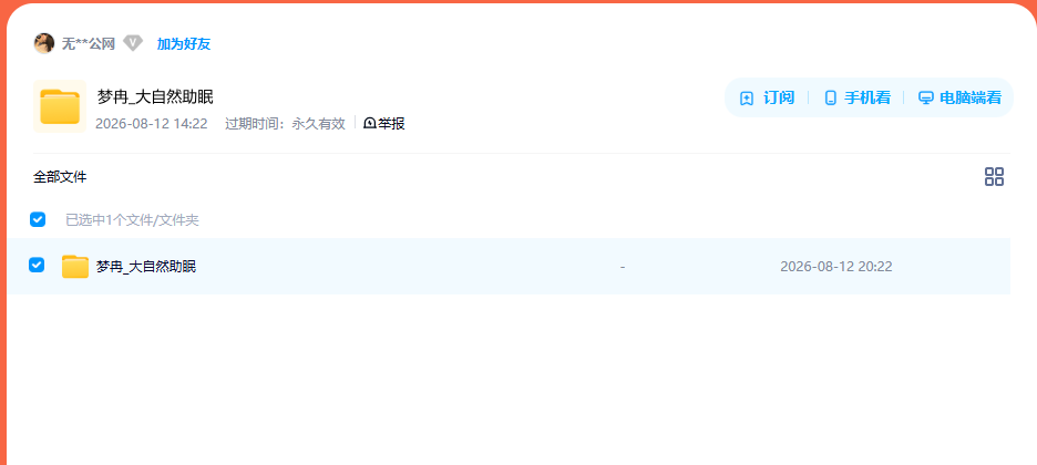 网盘目录截图