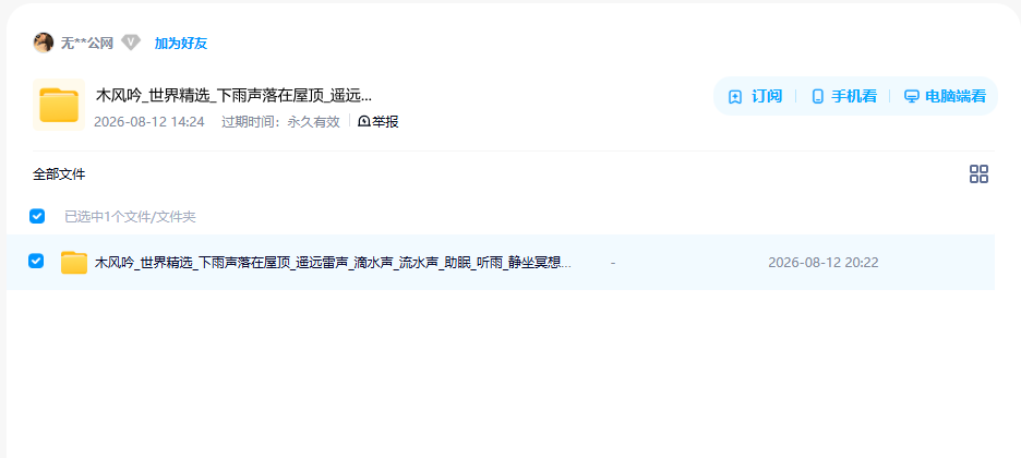 网盘目录截图