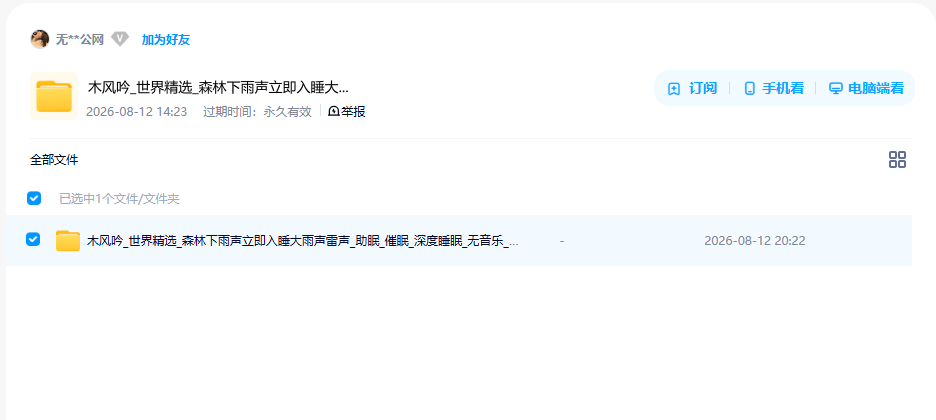 网盘目录截图