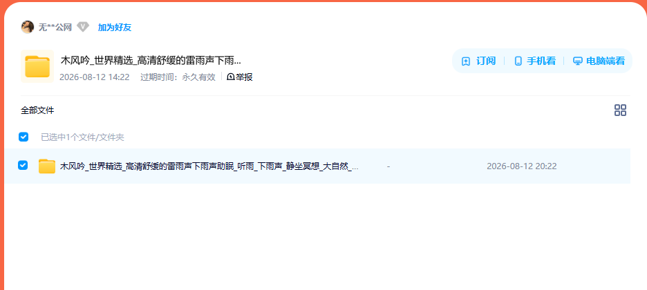 网盘目录截图