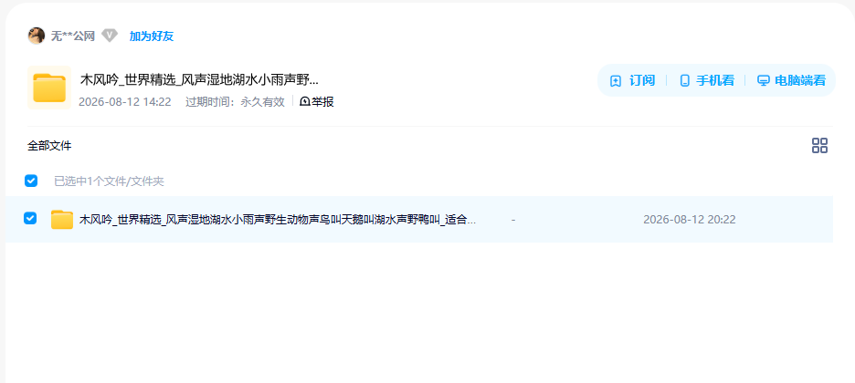 网盘目录截图