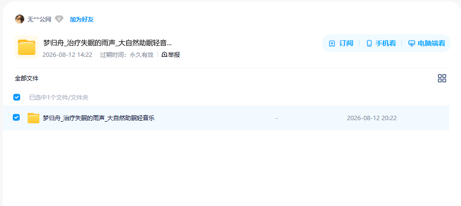 网盘目录截图