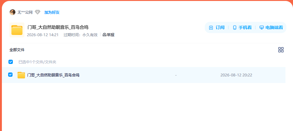 网盘目录截图