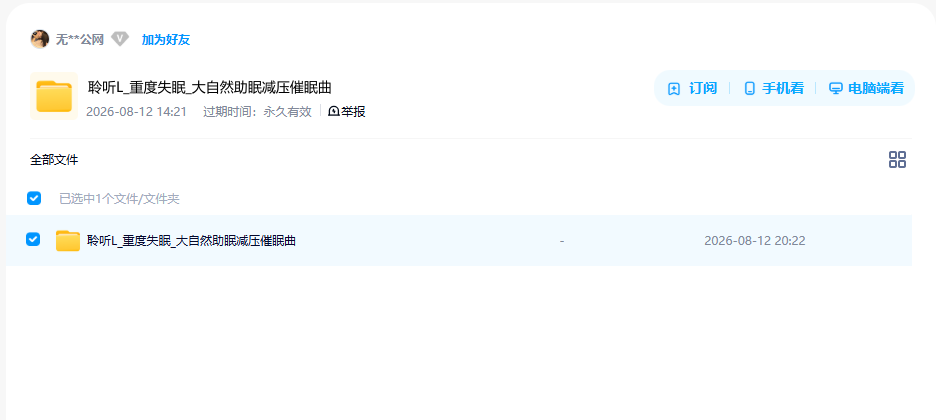 网盘目录截图
