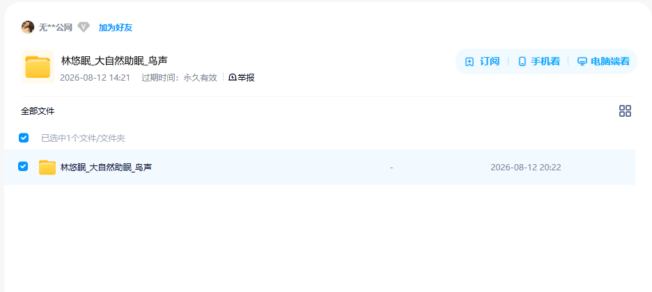 网盘目录截图