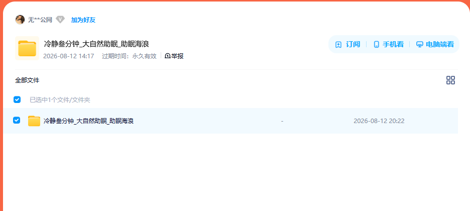网盘目录截图