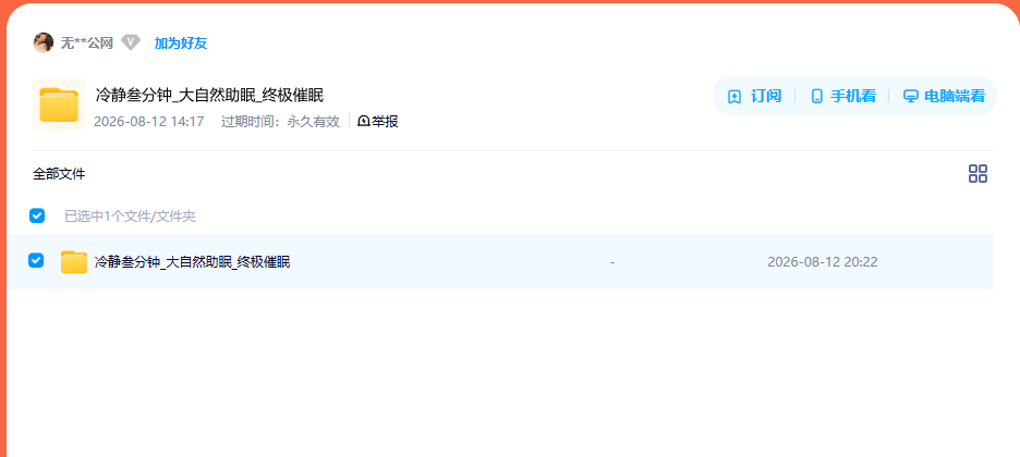 网盘目录截图