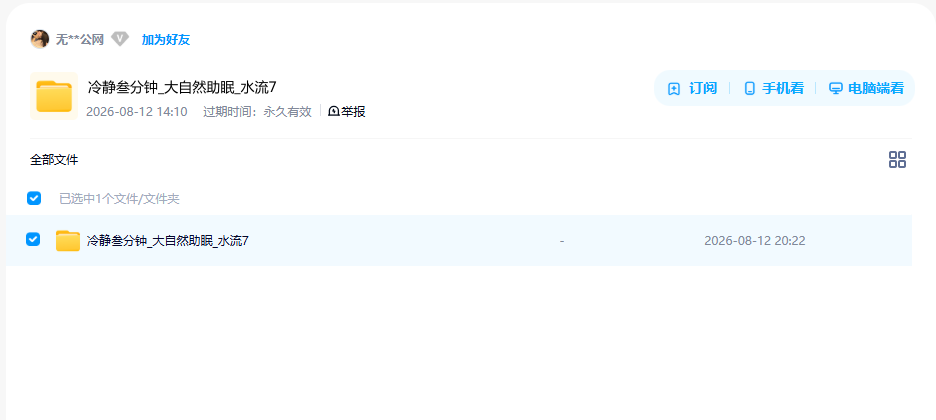 网盘目录截图