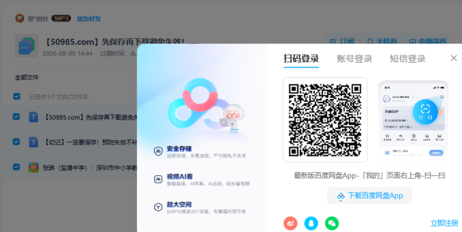 网盘目录截图