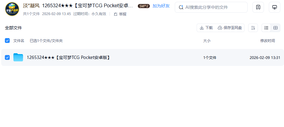 网盘目录截图