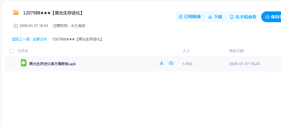 网盘目录截图