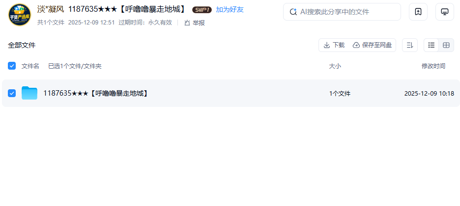 网盘目录截图