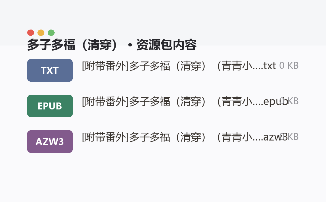 资源包内容