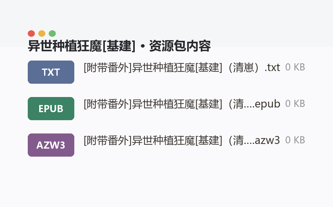 资源包内容